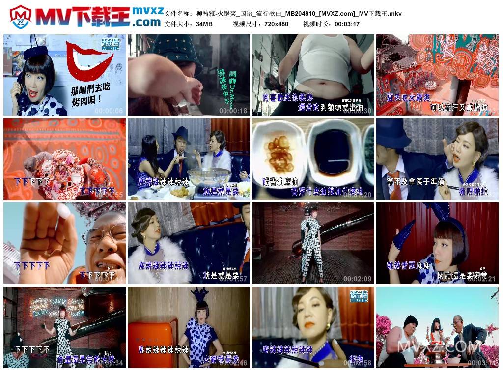 柳翰雅-火锅爽_国语_流行歌曲_MB204810